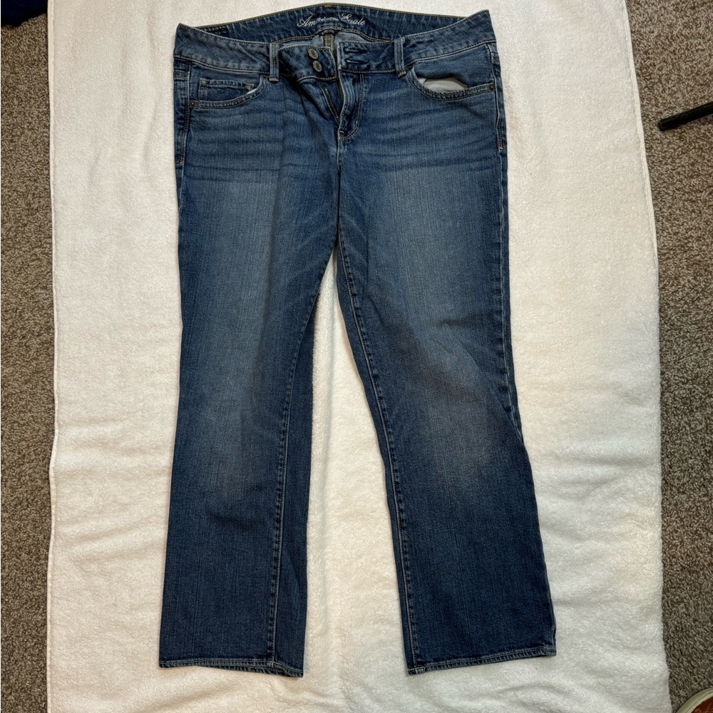 American Eagle Women's Blue Jeans Short